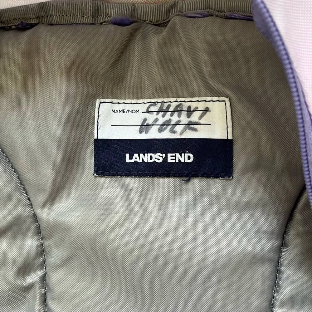 4/$25 Lands’ End Classmate Girls Pastel Backpack